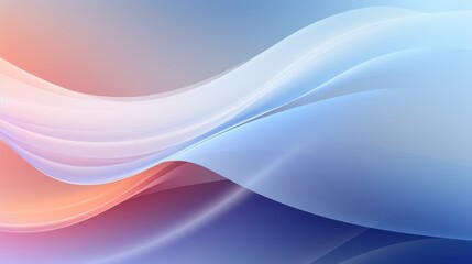 Obraz premium Dreamy Gradient Abstract Vector Background with Pastel Blue, Lavender, and Peach Hues