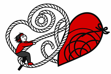 Dive into the artistry of vector line art with this stunning Valentine's Vibrant Horizon design! A perfect blend of creativity and romance, this artwork is ideal for Valentine.