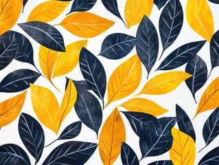 Obraz premium seamless pattern with leaves