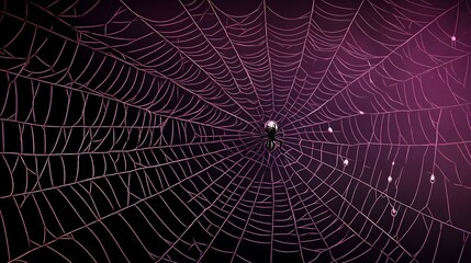 Obraz premium Spiderweb with a Spider at its Center