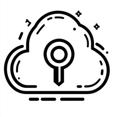 Fototapeta premium Cloud based key security system design