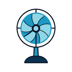 Electric Fan Vector Art Illustration