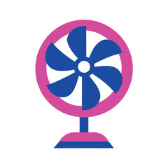 Electric Fan Vector Art Illustration