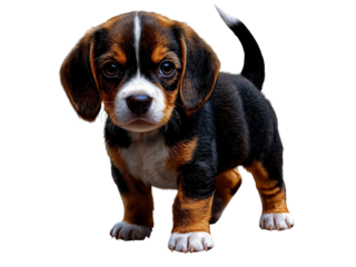 A set of vector illustrations featuring cute puppies of various breeds in detailed, lifelike depictions. Perfect for pet-themed designs, including Beagles, Dachshunds, Shih Tzus, and French Bulldogs. 