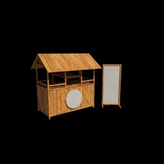Street Food cart 3D model