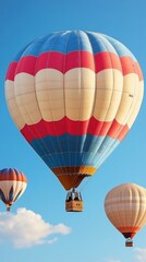 heic Thumbnail Avif Esg etf first-mover Sustainable aviation Telegram channel Viator Wayflyer EcoVadis Colorful hot air balloons floating in bright blue sky with clouds, adventure travel background, 
