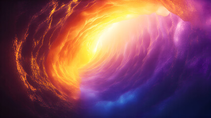 Obraz premium Fire and Ice Nebula: A Cosmic Dance of Colors in Deep Space Photography