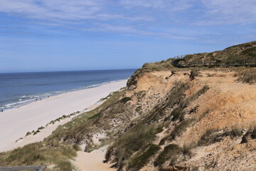 Blick auf die Küstenlandschaft bei Kampen auf der Nordfriesischen Insel Sylt	