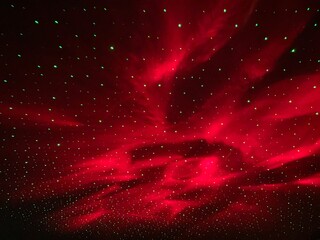 red nebula and stars © Juli