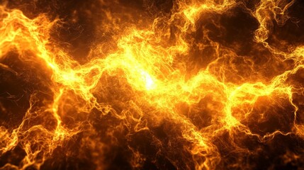 Fototapeta premium Abstract depiction of fiery energy with swirling patterns and vibrant color.