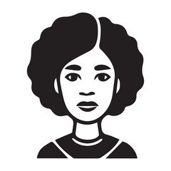 Black History Month vector silhouette illustration 