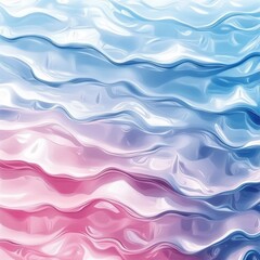 Fototapeta premium Pastel-colored wavy shapes representing oceanic movement