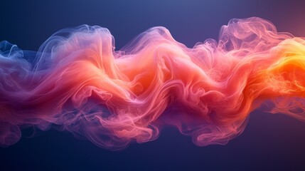 Obraz premium Abstract colorful smoke swirling in a dynamic composition