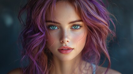 Obraz premium Portrait of a beautiful woman.