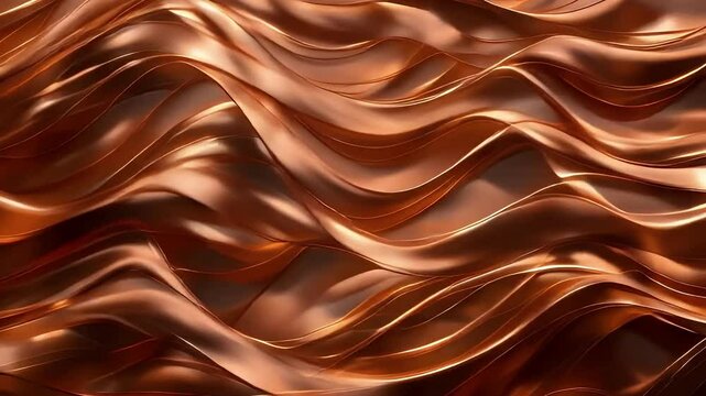Abstract golden particle waves video golden light waves video golden bokeh 4K resolution video golden light waves ripple video golden waves with sparkling particles animation