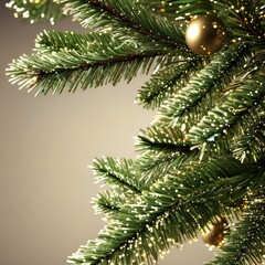 A glowing Christmas tree stands out against a  background, surrounded by sparkling lights.