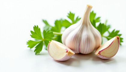 Fresh Garlic and Parsley - A Culinary Delight