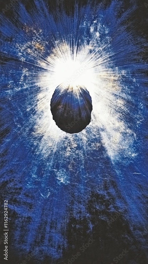 Poster black holes interact with earth in a cosmic display of power and energy