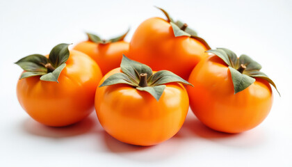 Close-up of Ripe Persimmons