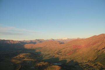 sunrise over the mountains