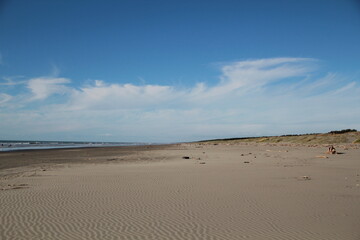 footprints on the beach