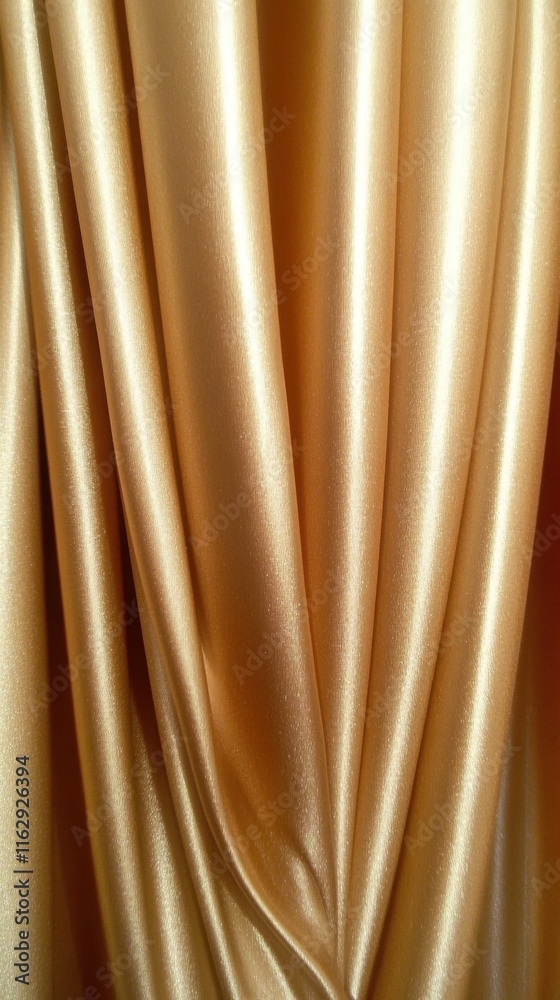 Poster luxurious soft brown satin curtains drape gracefully, adding an elegant touch to any festive setting