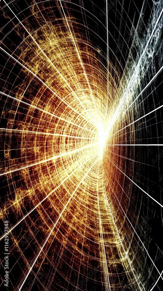 Poster exploring the depths of fermat's paradox through light and geometry
