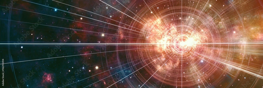 Aufkleber Exploring the Great Unification Theory of the Universe and Its Cosmic Wonders