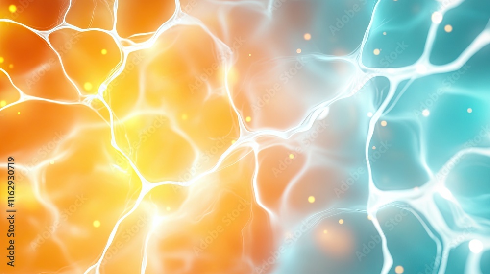 Poster exploring the vibrant dance of colors in a cosmic nebula swirling in motion