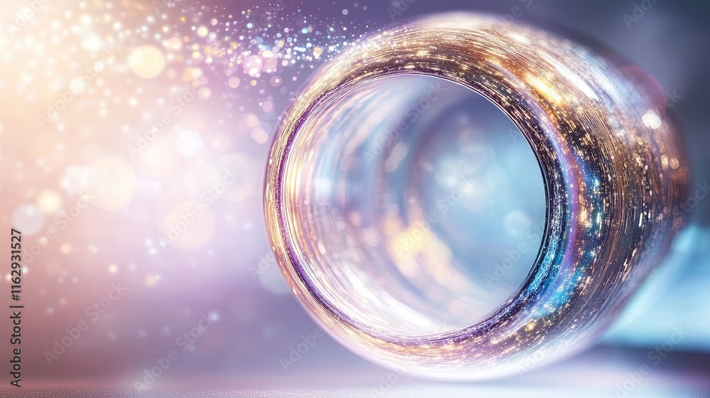Poster discovering the mysteries of time and space in a four dimensional universe