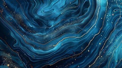 Marble ink colorful. Blue marble pattern texture abstract background. can be used for background or wallpaper