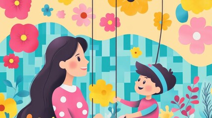 Reparenting Autism diagnosis Family shared calendar Highly sensitive person empathetic daylio Familywall WeeCare ashi Amanotes Playful mother-child interactions on a swing at the park