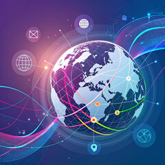 Green energy isometric vector concept: Solar panel powering electricity for buildings, cars, houses.
