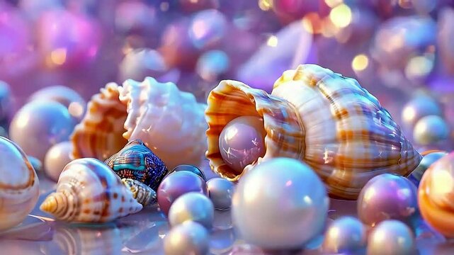 sea shells and pearl
