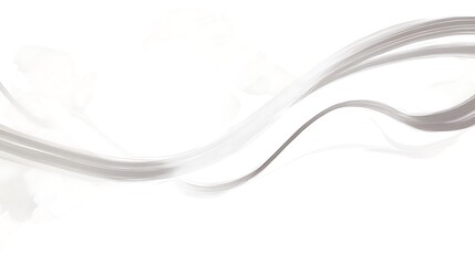 Obraz premium Abstract grayscale flowing lines and shapes on white