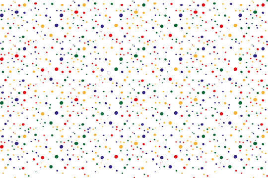 background of colorful dots on white background