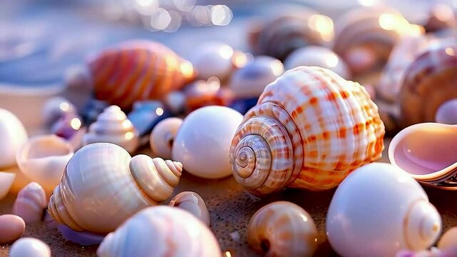 seashells on the beach
