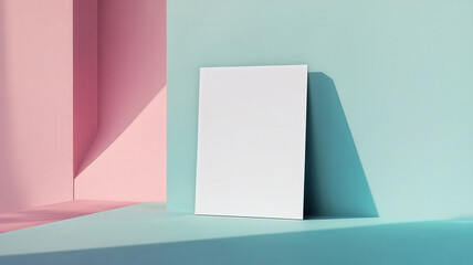 A blank magazine cover mockup, ideal for showcasing your own publication design, logo, or artwork, set against a clean, minimalist background for a professional presentation.