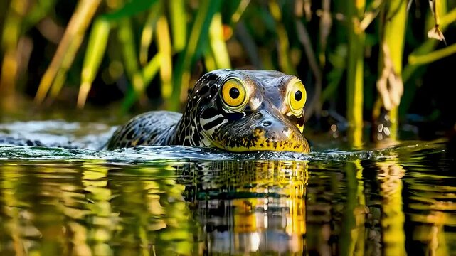 turtle swimming in the water