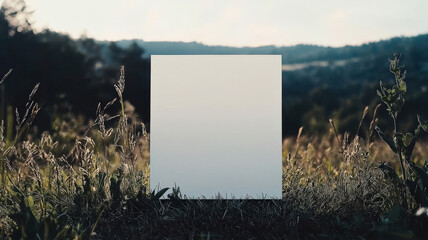 A blank magazine cover mockup, ideal for showcasing your own publication design, logo, or artwork, set against a clean, minimalist background for a professional presentation.