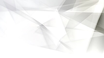 Abstract White Grey Geometric Shapes Background