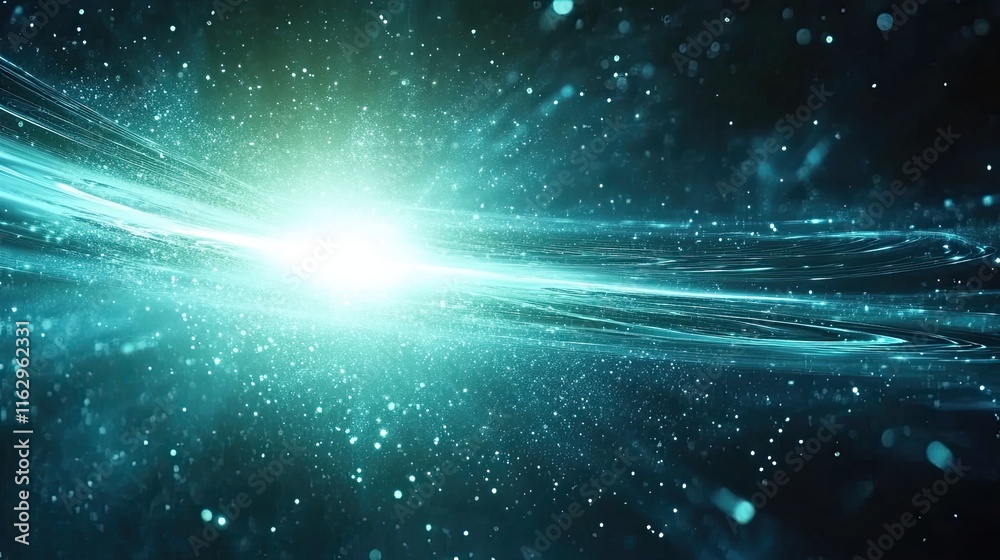 Poster smaller universes merge into the vast embrace of our cosmic realm enveloping all light and matter