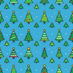 Obraz premium Festive seamless pattern celebrating christmas and easter with joyful designs and colors