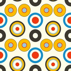 Retro inspired seamless background  abstract geometric pattern for timeless design aesthetics