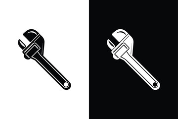 Strap wrench icon vector on White Background ,Vector Art Illustration on white background.