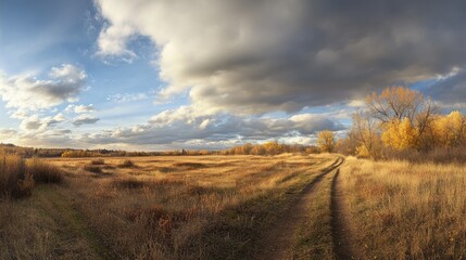 Fototapeta premium Rural Path at Sunrise