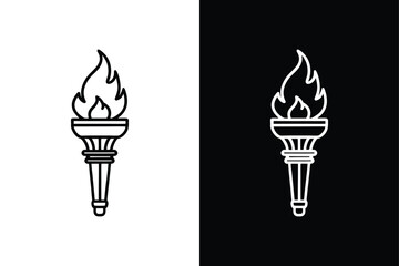 Plumber s torch icon vector on White Background ,Vector Art Illustration on white background.