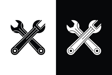Strap wrench icon vector on White Background ,Vector Art Illustration on white background.