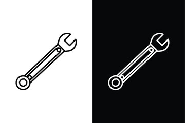 Strap wrench icon vector on White Background ,Vector Art Illustration on white background.