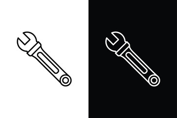 Strap wrench icon vector on White Background ,Vector Art Illustration on white background.